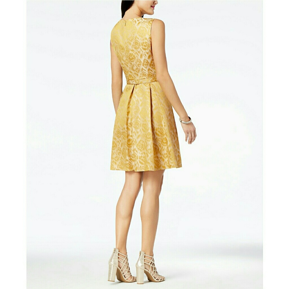 Nine West Belted Jacquard Dress NWT **PRICE FIRM** - Picture 3 of 4